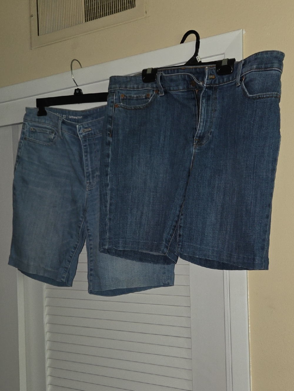 Talbots Blue Denim Girlfriend Shorts 2 Pairs For One Price Size 12